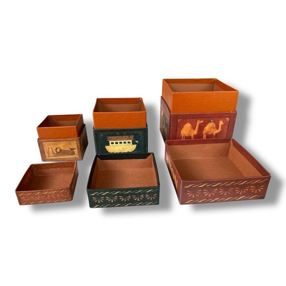 Vintage Noah’s Ark Stationary Nesting Boxes - Picture 3 of 10